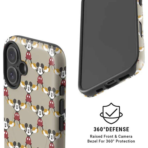 Disney Mickey Mouse Pattern Formation iPhone 16 Plus Magsafe Impact Case