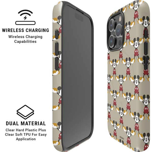 Disney Mickey Mouse Pattern Formation iPhone 16 Pro Magsafe Impact Case