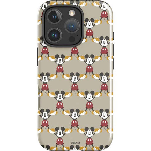 Disney Mickey Mouse Pattern Formation iPhone 16 Pro Max Impact Case