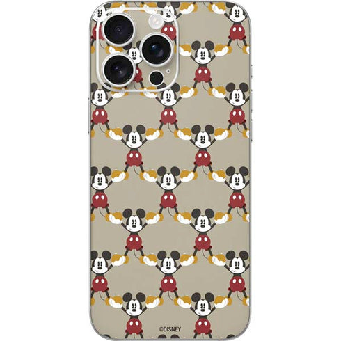Disney Mickey Mouse Pattern Formation iPhone 16 Pro Max Skin