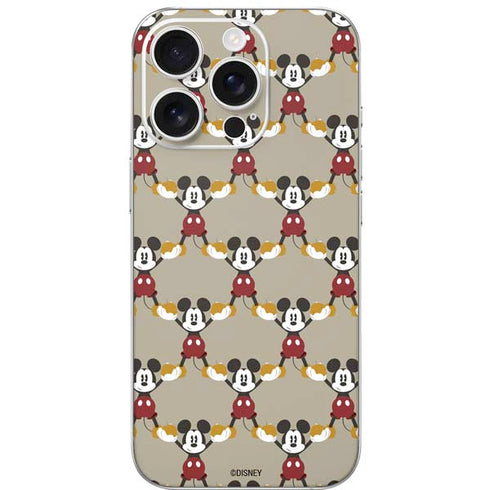 Disney Mickey Mouse Pattern Formation iPhone 16 Pro Skin