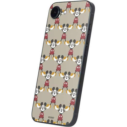 Disney Mickey Mouse Pattern Formation iPhone 16e Skin