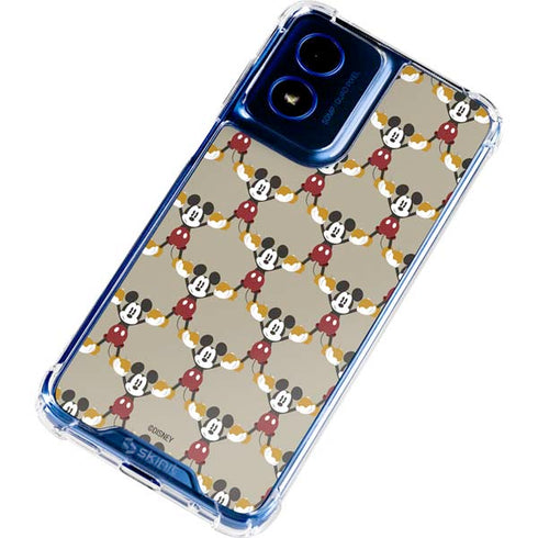 Disney Mickey Mouse Pattern Formation Moto G 5G (2024) Clear Case