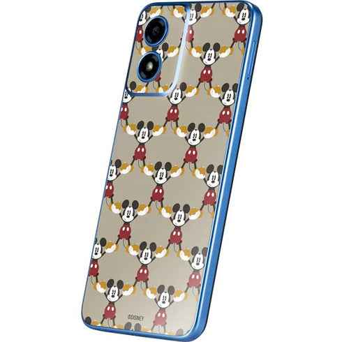 Disney Mickey Mouse Pattern Formation Moto G Play 4G (2024) Skin