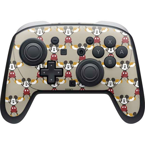 Disney Mickey Mouse Pattern Formation Nintendo Switch 2 (2025) Pro Controller Skin