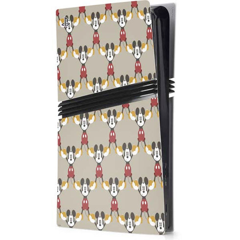 Disney Mickey Mouse Pattern Formation PS5 Pro Console Skin