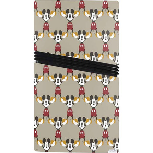 Disney Mickey Mouse Pattern Formation PS5 Pro Console Skin