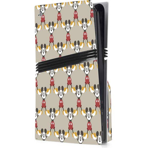 Disney Mickey Mouse Pattern Formation PS5 Pro Disk Console Skin