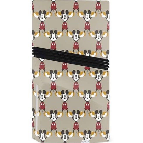Disney Mickey Mouse Pattern Formation PS5 Pro Disk Console Skin