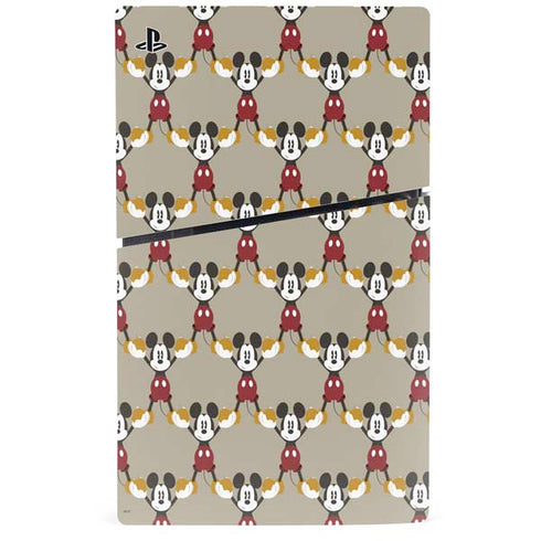 Disney Mickey Mouse Pattern Formation PS5 Slim Digital Edition Console Skin