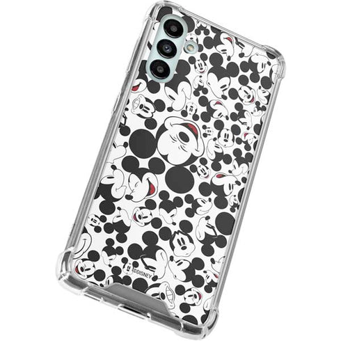 Disney Mickey Mouse Face Pattern Galaxy A13 5G Clear Case
