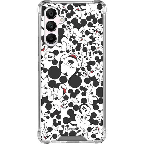 Disney Mickey Mouse Face Pattern Galaxy A16 5G Clear Case
