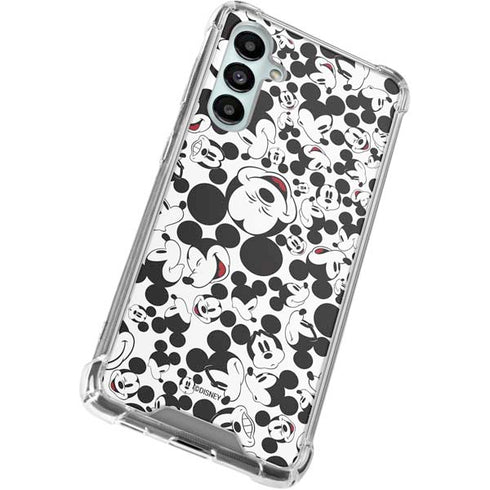 Disney Mickey Mouse Face Pattern Galaxy A16 5G Clear Case