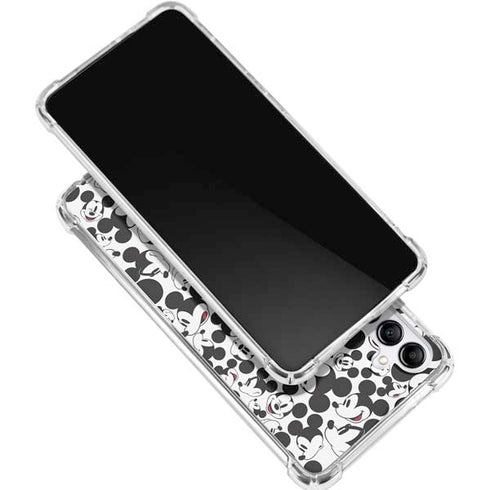Disney Mickey Mouse Face Pattern Galaxy A16 5G Clear Case