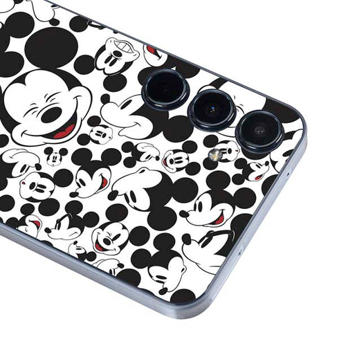Disney Mickey Mouse Face Pattern Galaxy A35 5G Skin