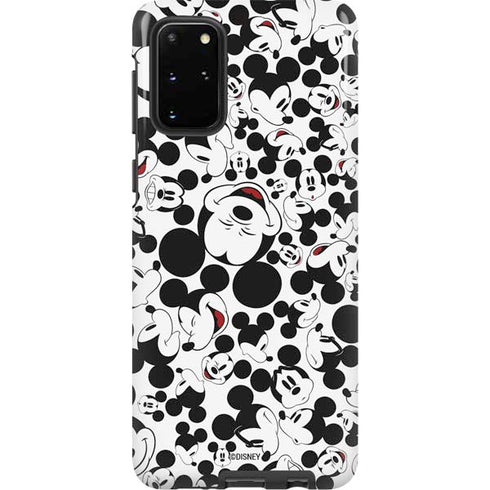 Disney Mickey Mouse Face Pattern Galaxy S20 Plus Pro Case