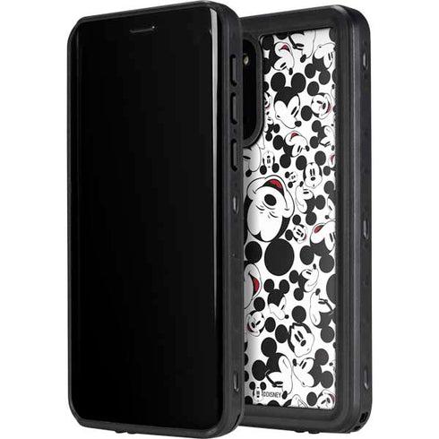 Disney Mickey Mouse Face Pattern Galaxy S20 Plus Waterproof Case