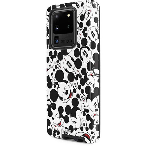 Disney Mickey Mouse Face Pattern Galaxy S20 Ultra 5G Pro Case