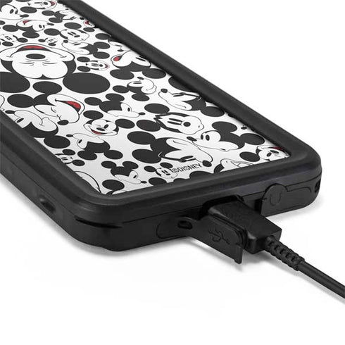 Disney Mickey Mouse Face Pattern Galaxy S20 Waterproof Case