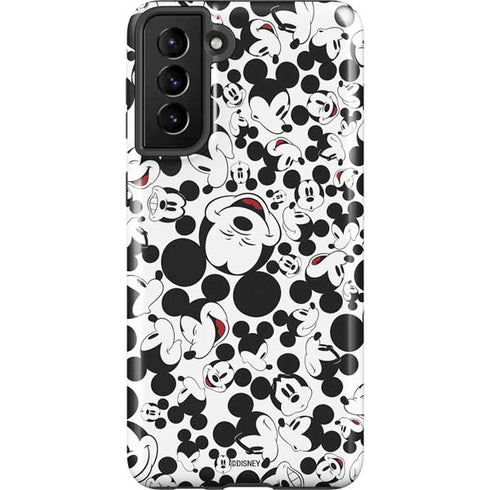 Disney Mickey Mouse Face Pattern Galaxy S21 Plus 5G Pro Case
