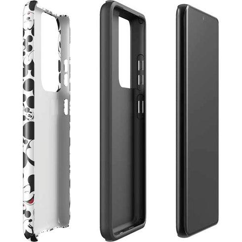 Disney Mickey Mouse Face Pattern Galaxy S21 Ultra 5G Pro Case
