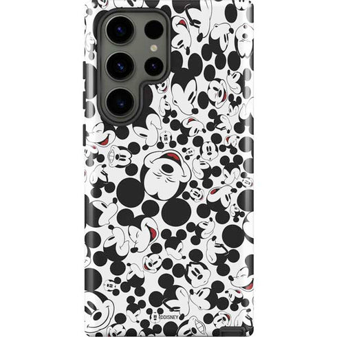Disney Mickey Mouse Face Pattern Galaxy S23 Ultra Pro Case