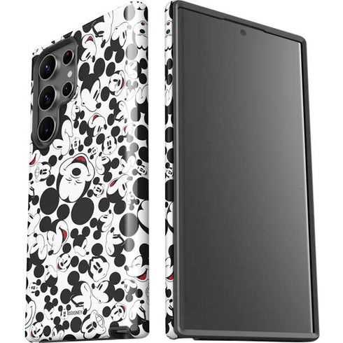 Disney Mickey Mouse Face Pattern Galaxy S23 Ultra Pro Case