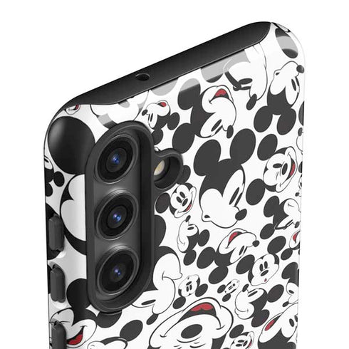 Disney Mickey Mouse Face Pattern Galaxy S25 Impact Case