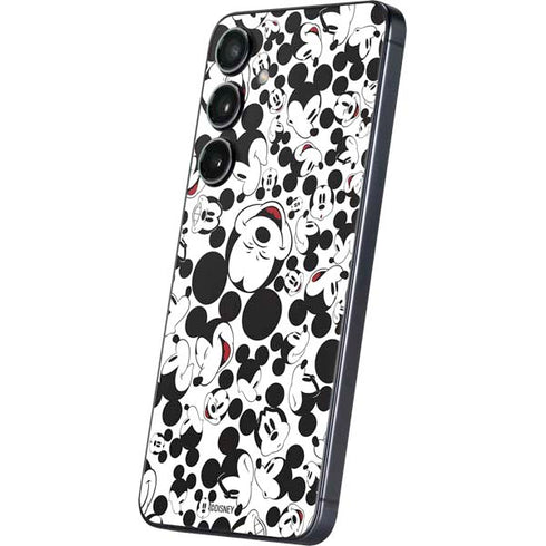 Disney Mickey Mouse Face Pattern Galaxy S24 Plus Skin