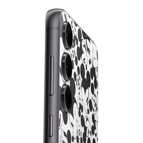 Disney Mickey Mouse Face Pattern Galaxy S24 Plus Skin