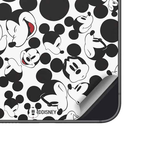 Disney Mickey Mouse Face Pattern Galaxy S25 Plus Skin