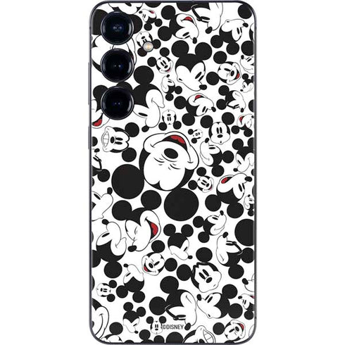 Disney Mickey Mouse Face Pattern Galaxy S25 Skin