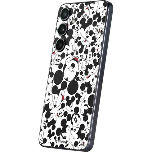 Disney Mickey Mouse Face Pattern Galaxy S25 Skin