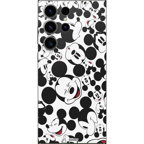 Disney Mickey Mouse Face Pattern Galaxy S24 Ultra Skin