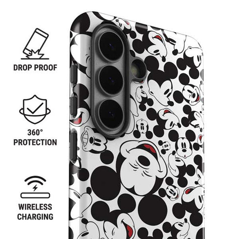 Disney Mickey Mouse Face Pattern Galaxy S26 Impact Case