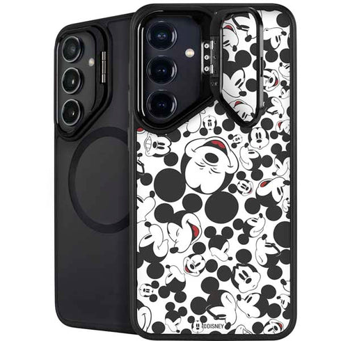 Disney Mickey Mouse Face Pattern Galaxy S26 Kickstand Case