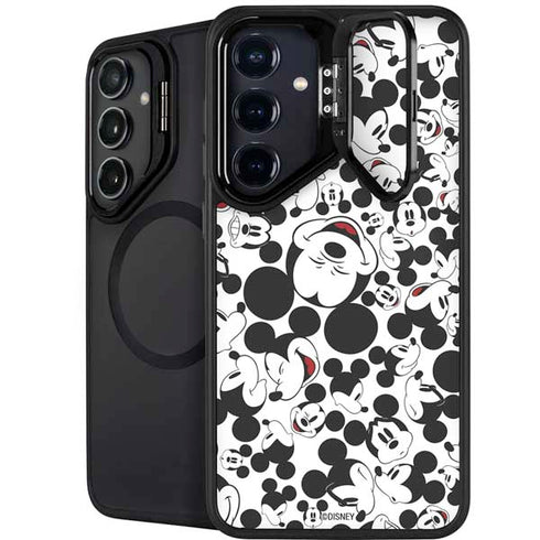 Disney Mickey Mouse Face Pattern Galaxy S26 Plus Kickstand Case