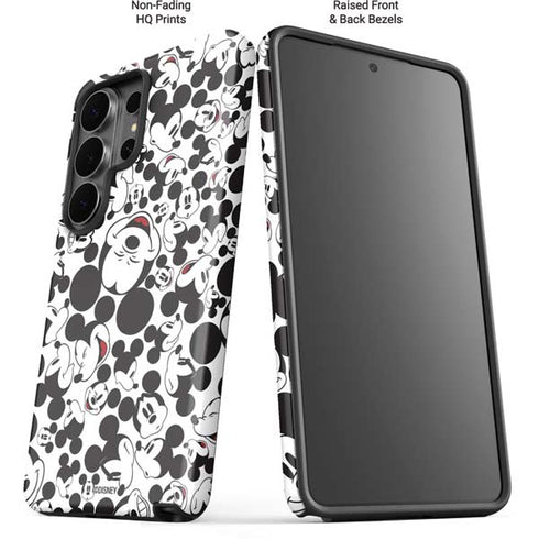 Disney Mickey Mouse Face Pattern Galaxy S26 Ultra Impact Case