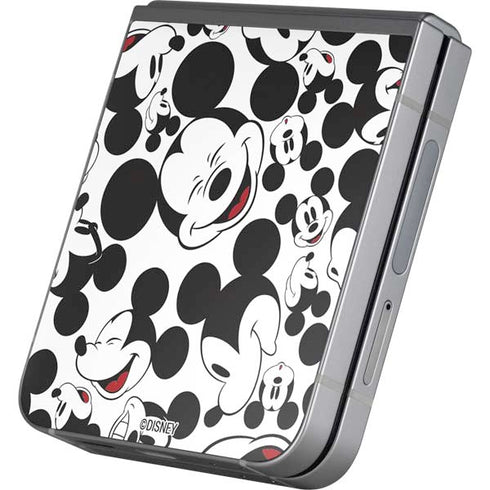 Disney Mickey Mouse Face Pattern Galaxy Z Flip6 Skin