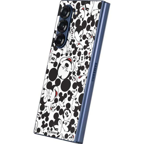 Disney Mickey Mouse Face Pattern Galaxy Z Fold6 Skin
