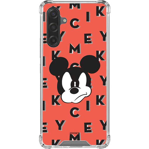 Disney Mickey Mouse Grumpy Face Galaxy A17 Clear Case