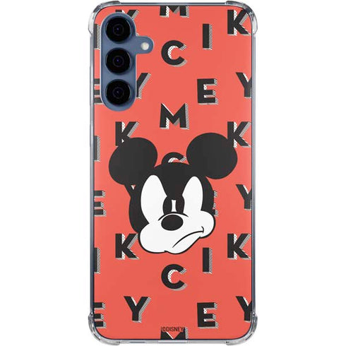 Disney Mickey Mouse Grumpy Face Galaxy A35 5G Clear Case