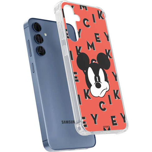 Disney Mickey Mouse Grumpy Face Galaxy A55 5G Clear Case