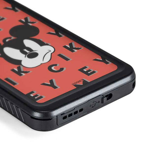 Disney Mickey Mouse Grumpy Face Galaxy S24 Plus Waterproof Case