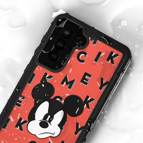 Disney Mickey Mouse Grumpy Face Galaxy S24 Plus Waterproof Case