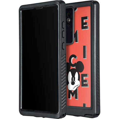 Disney Mickey Mouse Grumpy Face Galaxy S24 Ultra Waterproof Case