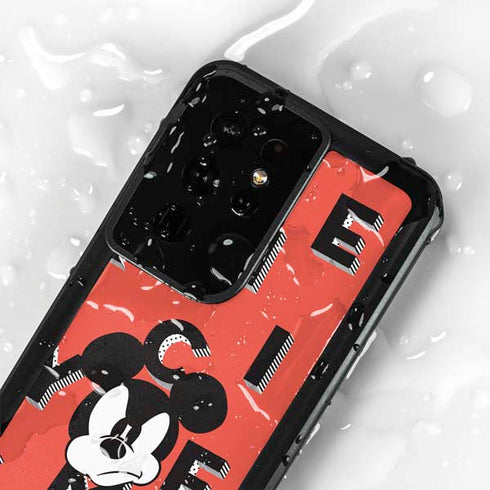 Disney Mickey Mouse Grumpy Face Galaxy S24 Ultra Waterproof Case