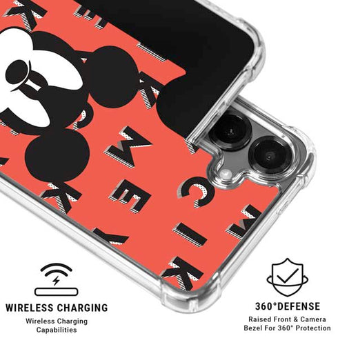 Disney Mickey Mouse Grumpy Face Galaxy S26 Clear Case