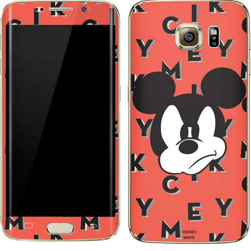 Disney Mickey Mouse Grumpy Face Galaxy S7 Edge Skin