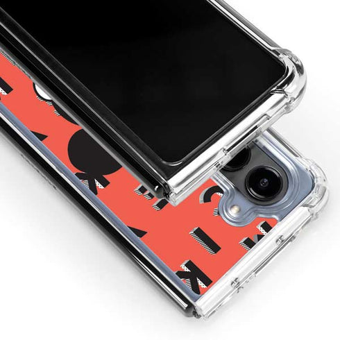 Disney Mickey Mouse Grumpy Face Galaxy Z Fold5 5G Clear Case